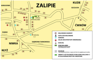 Zalipie mapa