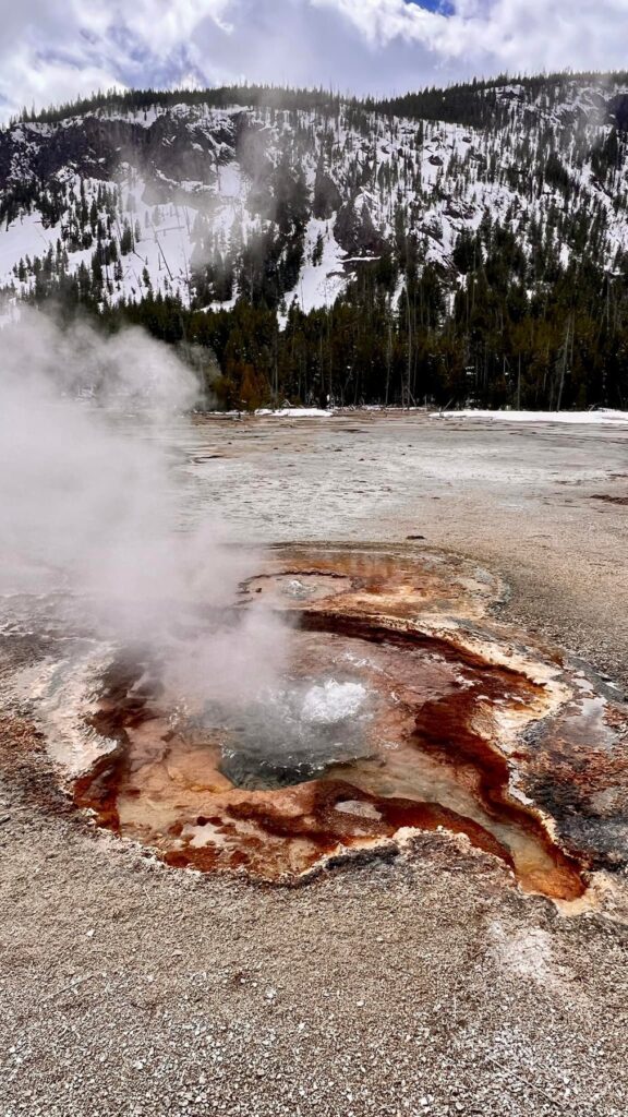 Stany Zjednoczone — Wreszcie Yellowstone: gejzery i sześć godzin zachwytów.