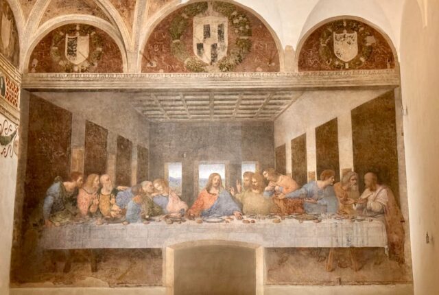 Ostatnia Wieczerza w refektarzu Santa Maria delle Grazie.