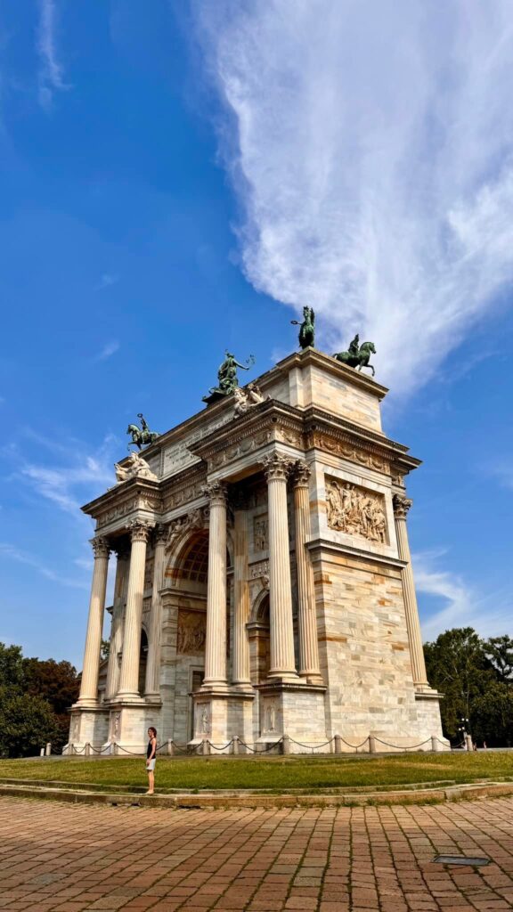 Arco della Pace w Mediolanie.